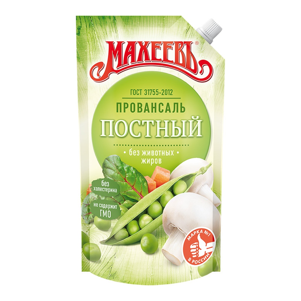Соус на основе растительных масел Махеевъ Постный Провансаль 30% 390г дой-пак с дозатором; 20