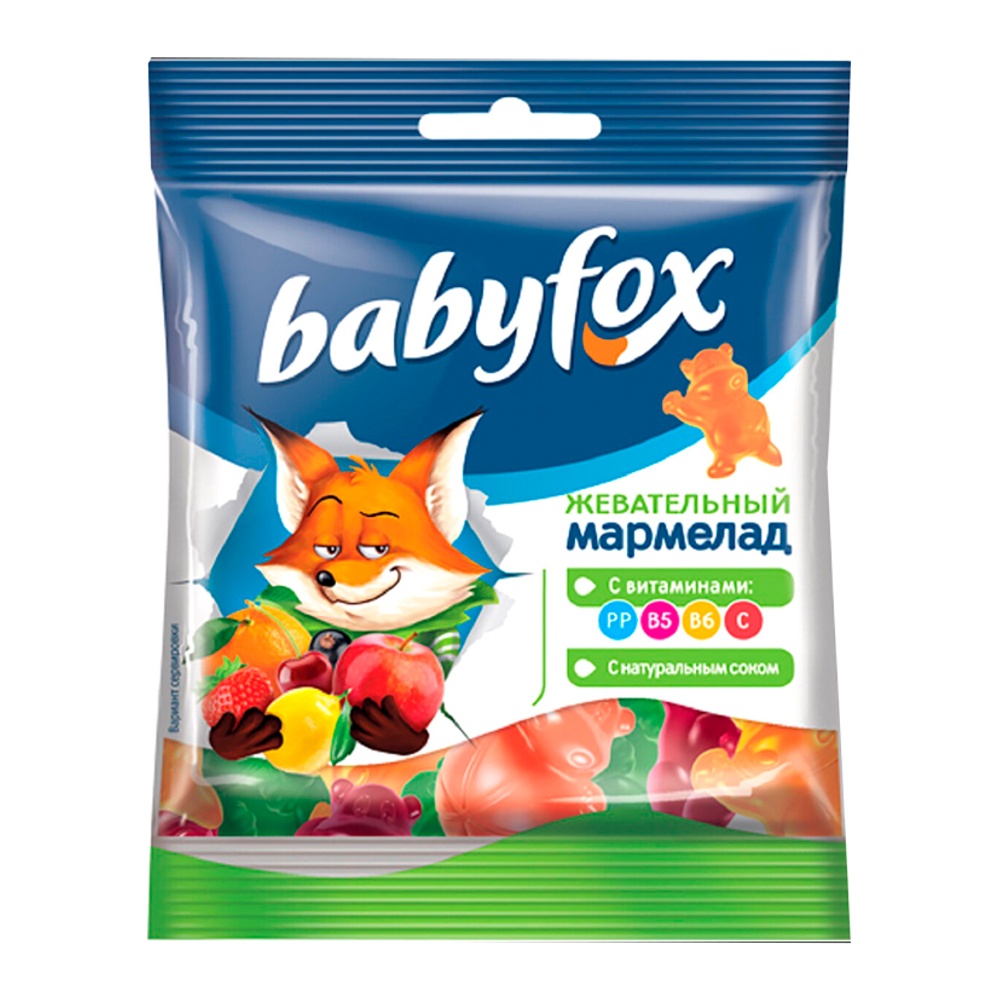 Мармелад жевательный Бебифокс Бегемоты 70г