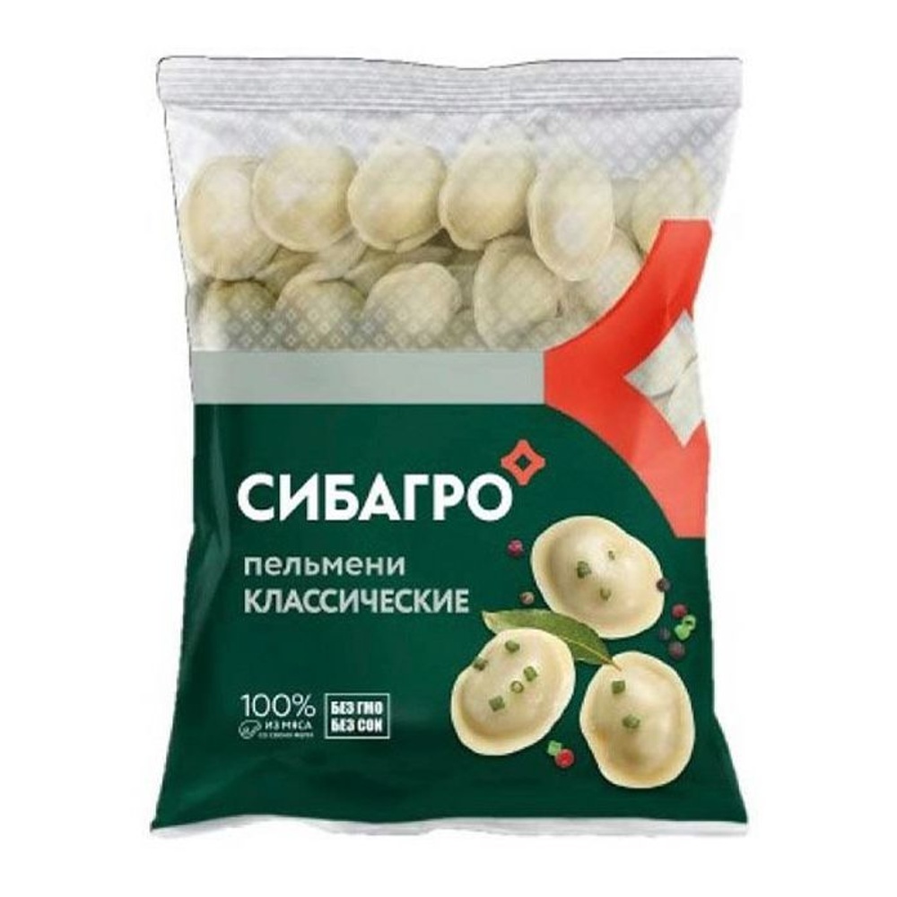 Пельмени СибАгро Классические с/м 900г; 8