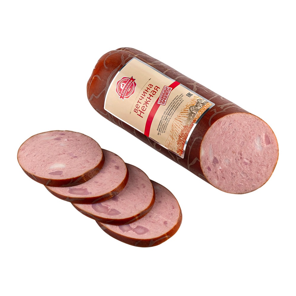 Ветчина Нежная из мяса птицы в/с 500г Абаканский МК