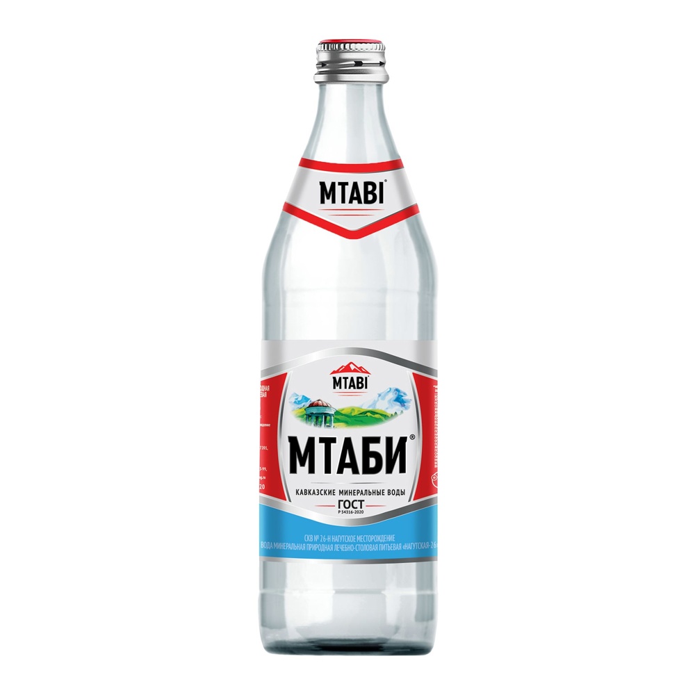 Мин вода Мтаби природная лечебно-столовая газированная 0,45л ст/б