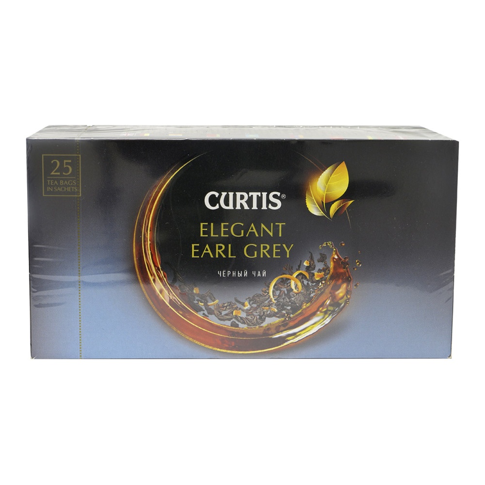 Чай Кертис Элегант Эрл Грей черный 25п*1,7г (сашет); 12