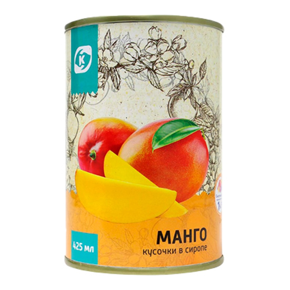 Манго Командор в легком сиропе 425мл ж/б ключ
