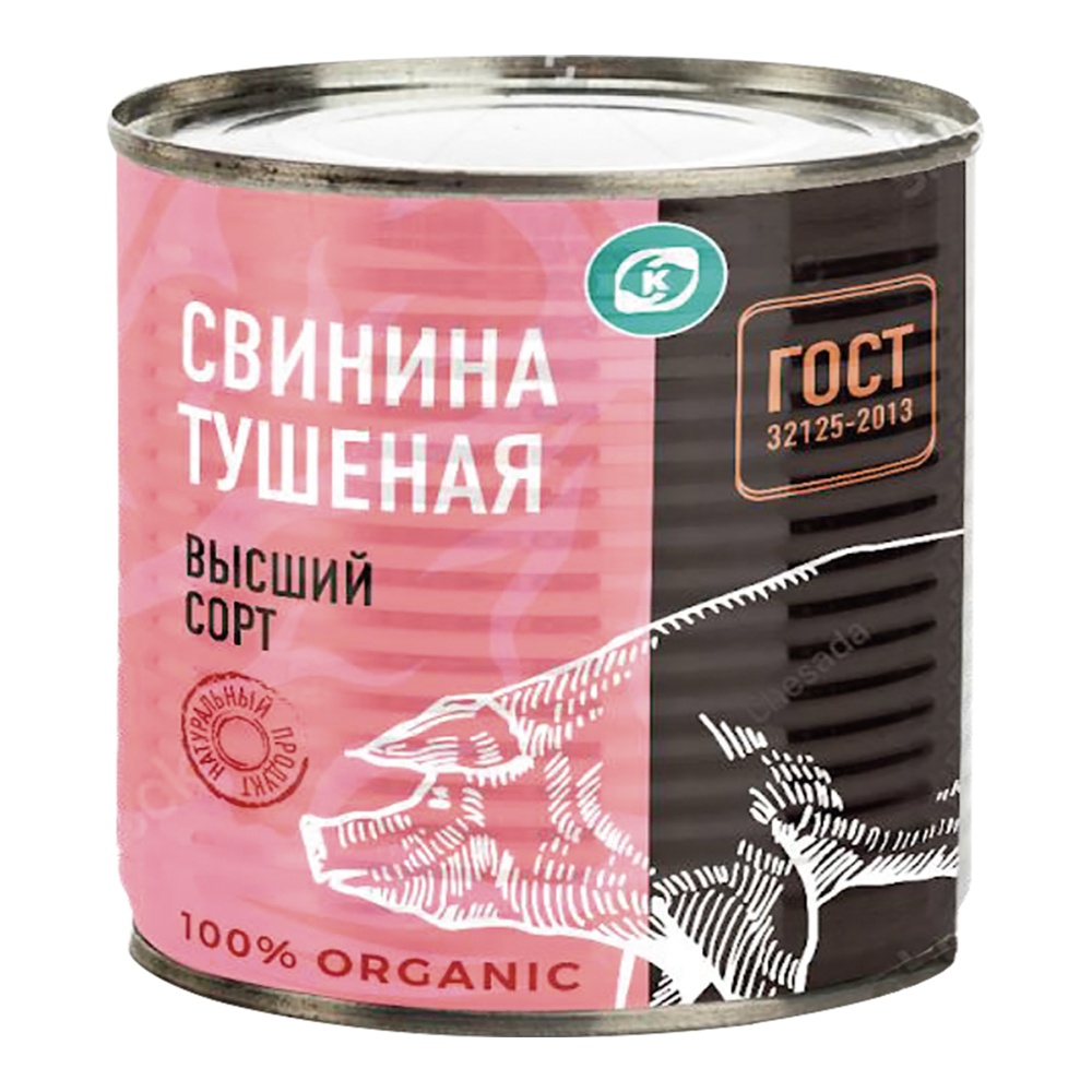 Свинина тушеная Командор ГОСТ в/с 338г ж/б; 24 (НМ)
