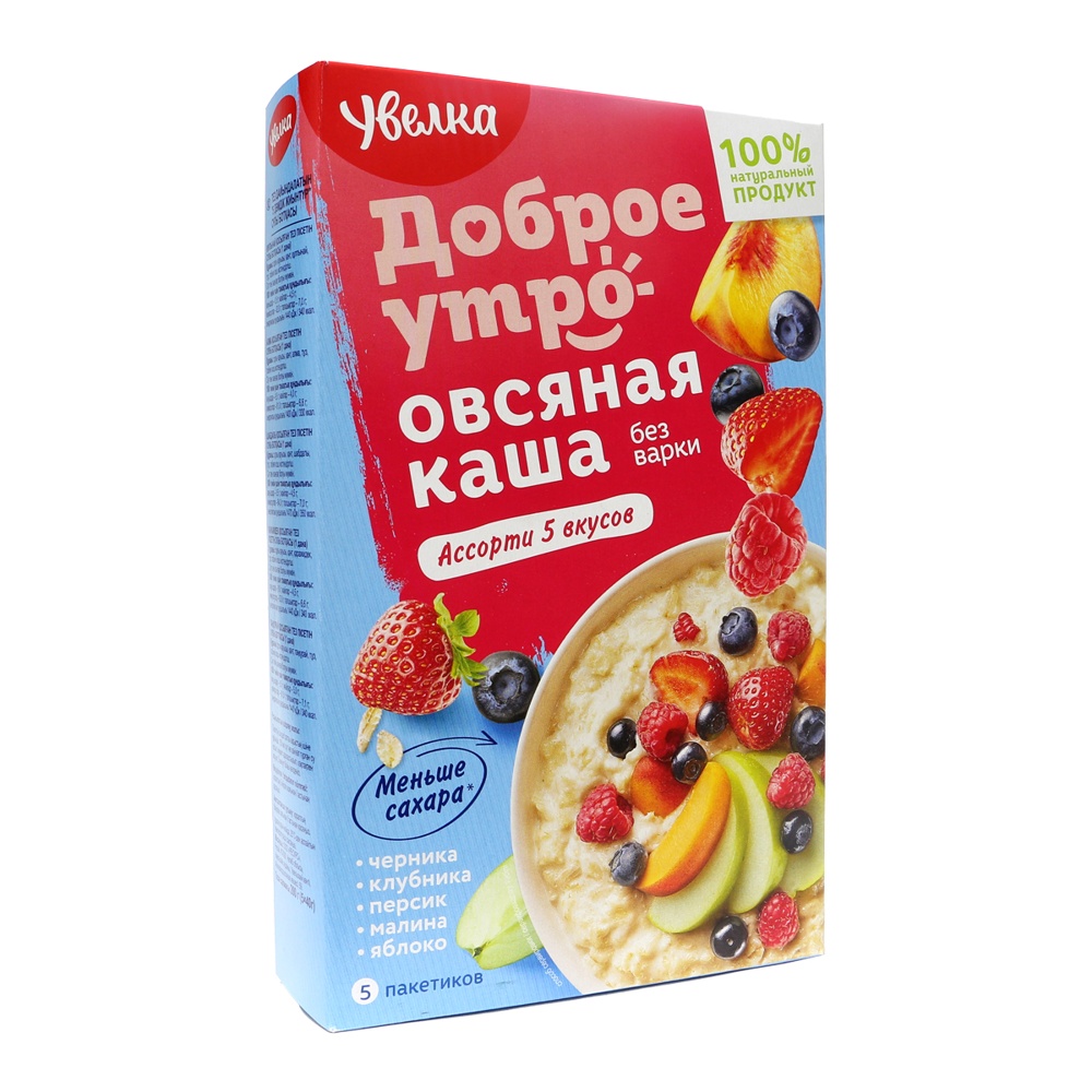 Каша Увелка Овсяная Ассорти 5-ти вкусов 40г*5