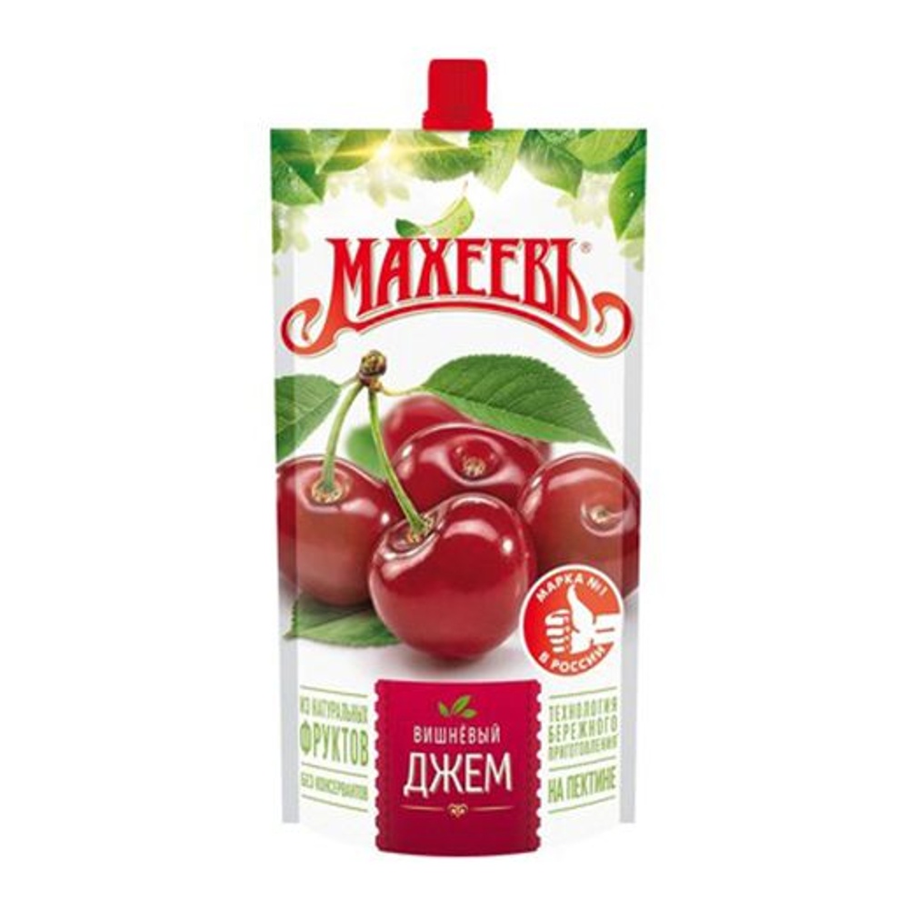 Джем Махеевъ Вишневый 300г дой-пак с дозатором