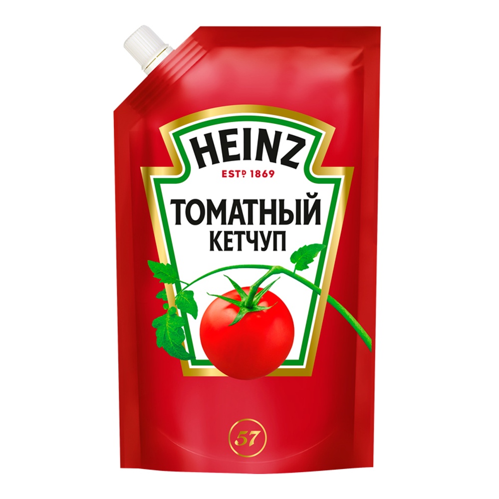 Кетчуп Хайнц Томатный 320г дой-пак