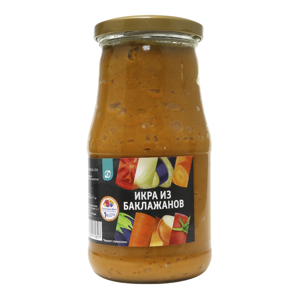Икра Командор из баклажанов 520г ст/б