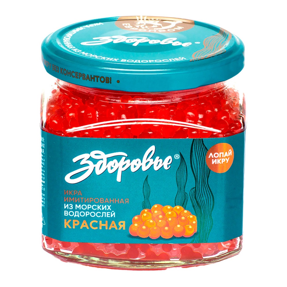 Икра имитированная Здоровье красная 420г ст/б