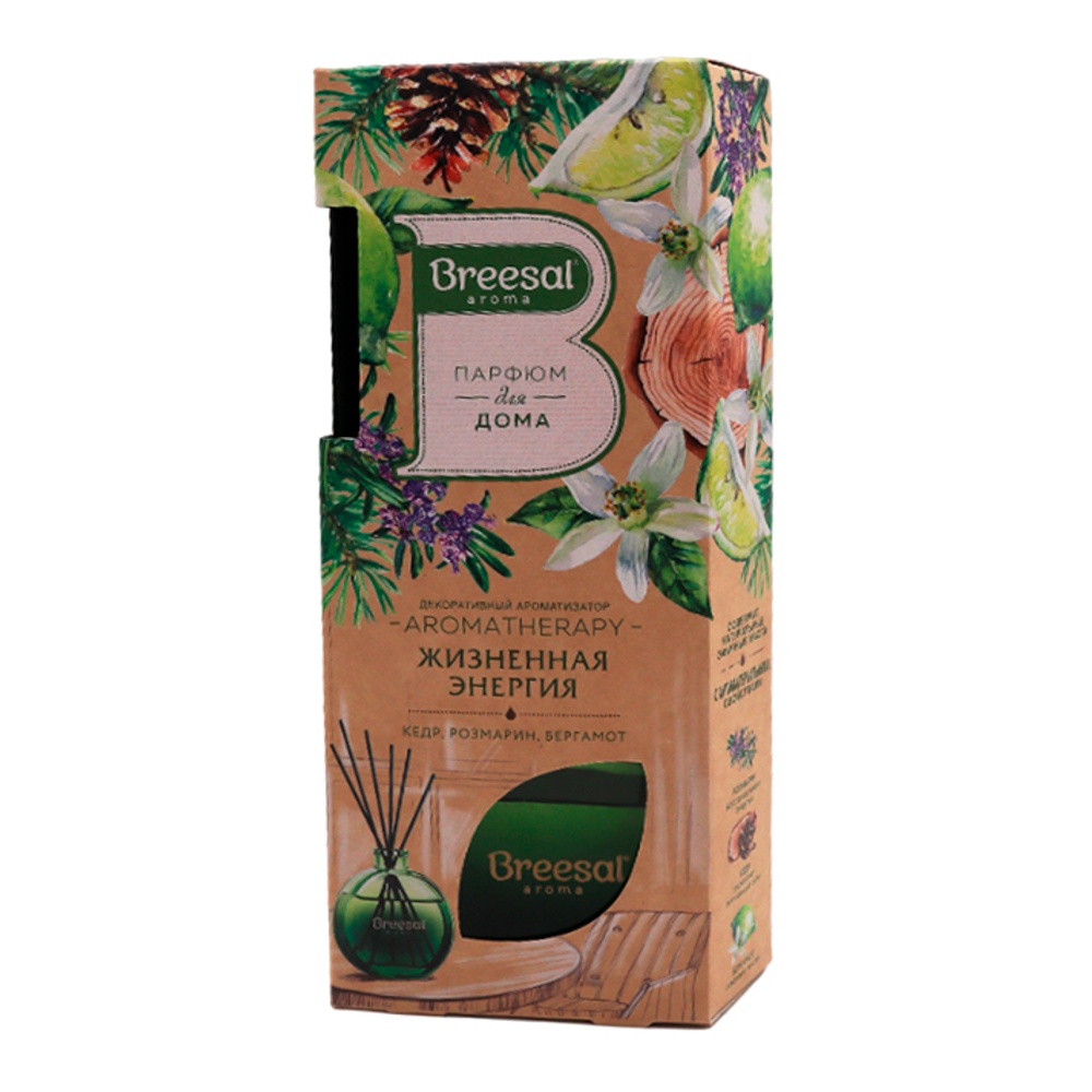 Ароматизатор декоративный Бризаль Ароматерапи (Аром Стикс) Жизненная энергия 70мл