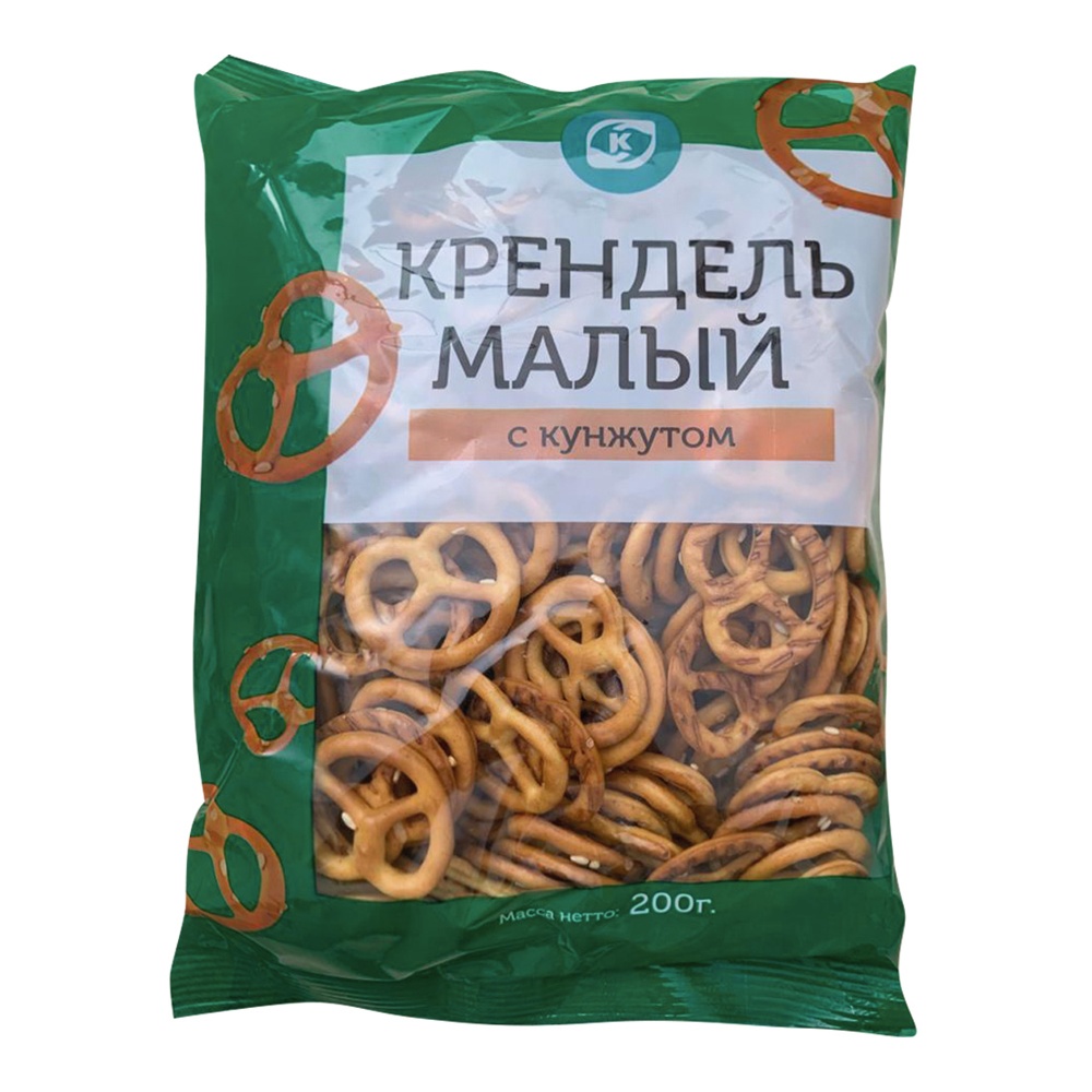 Крекер Командор Крендель малый с кунжутом 200г; 20