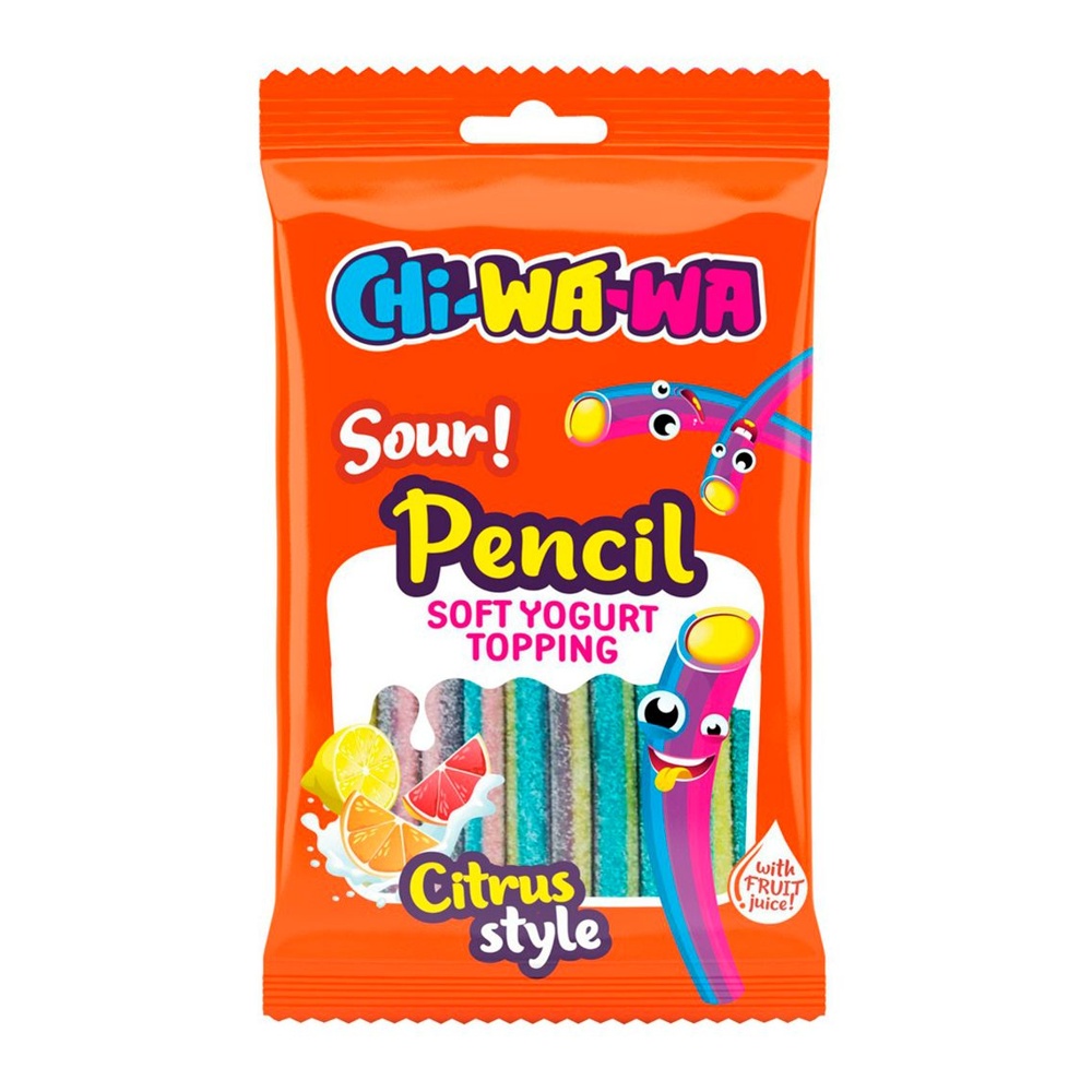 Мармелад жевательный Чи-Ва-Ва Карандаш Цитрус кислый 80г; 30