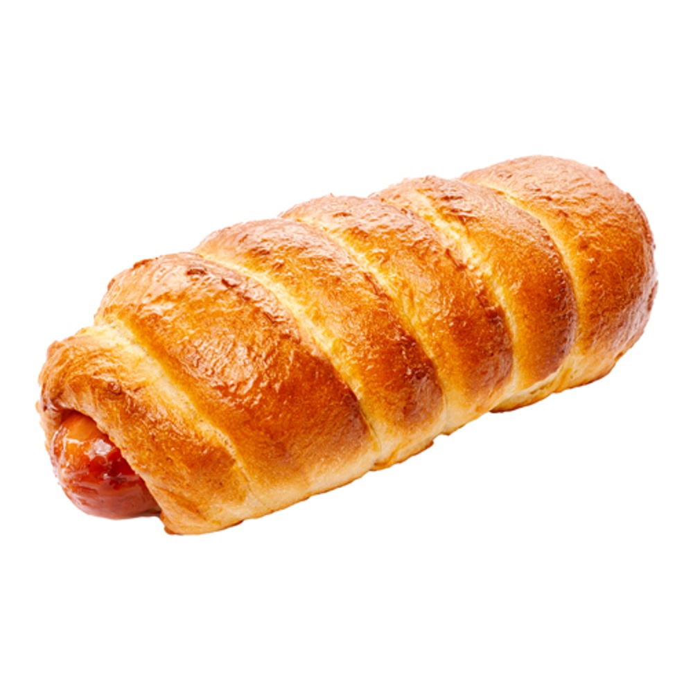 Сосиска в сдобном тесте запеченная 100г Командор (R)