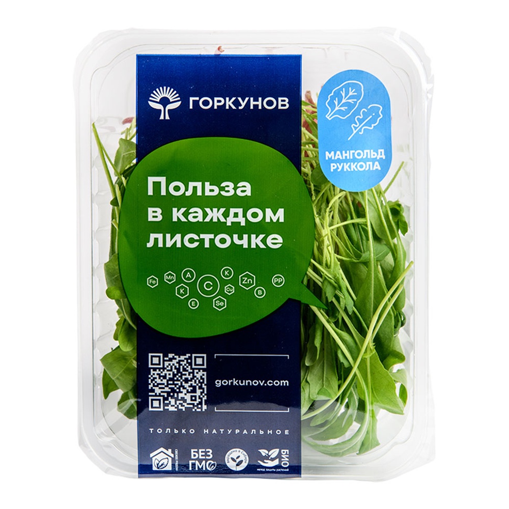 Смесь салатная Руккола+Мангольд 75г коррекс Горкунов