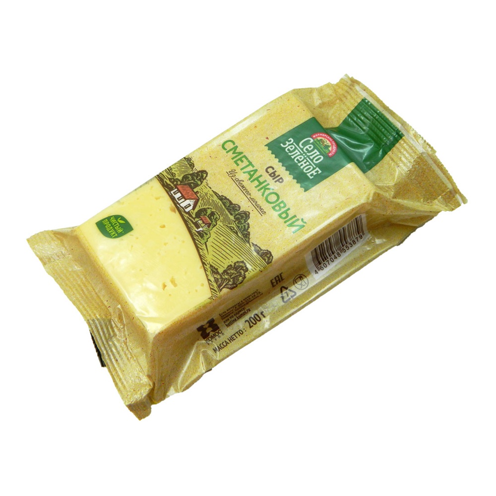 Сыр Сметанковый 50% 200г Село Зелёное; 10