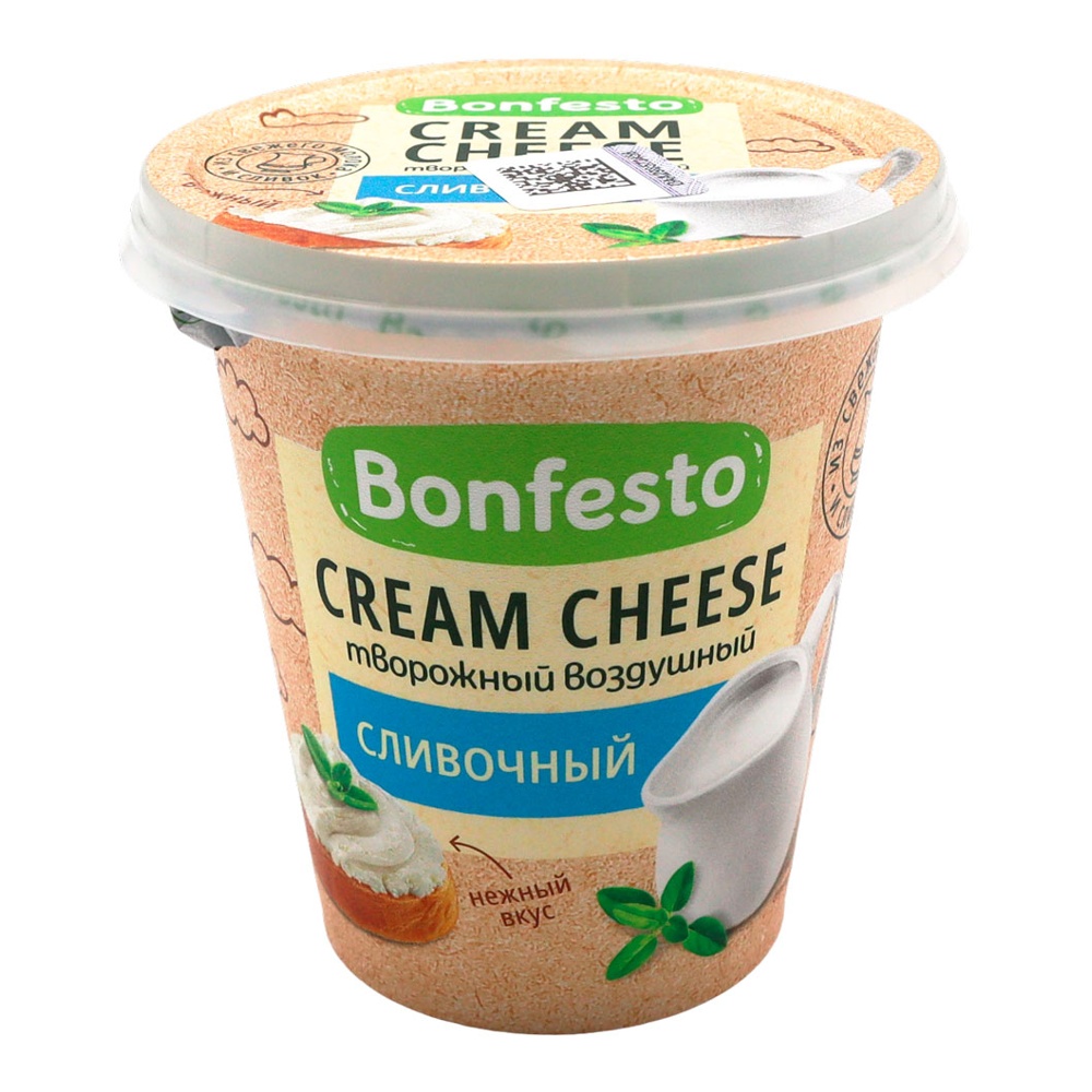 Сыр Кремчиз Бонфесто творожный воздушный Сливочный 65% 125г пл/ст; 8