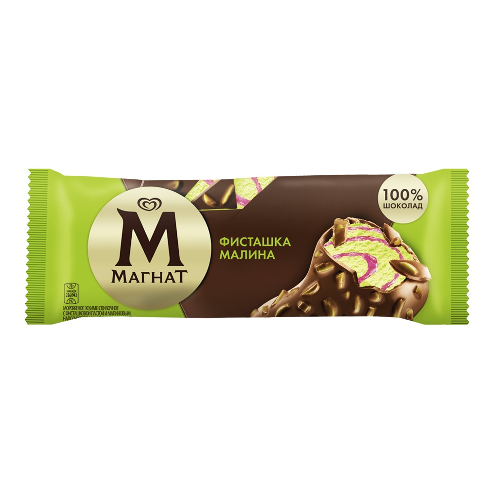 Мороженое Инмарко Магнат Фисташка и Малина 70г эскимо; 24