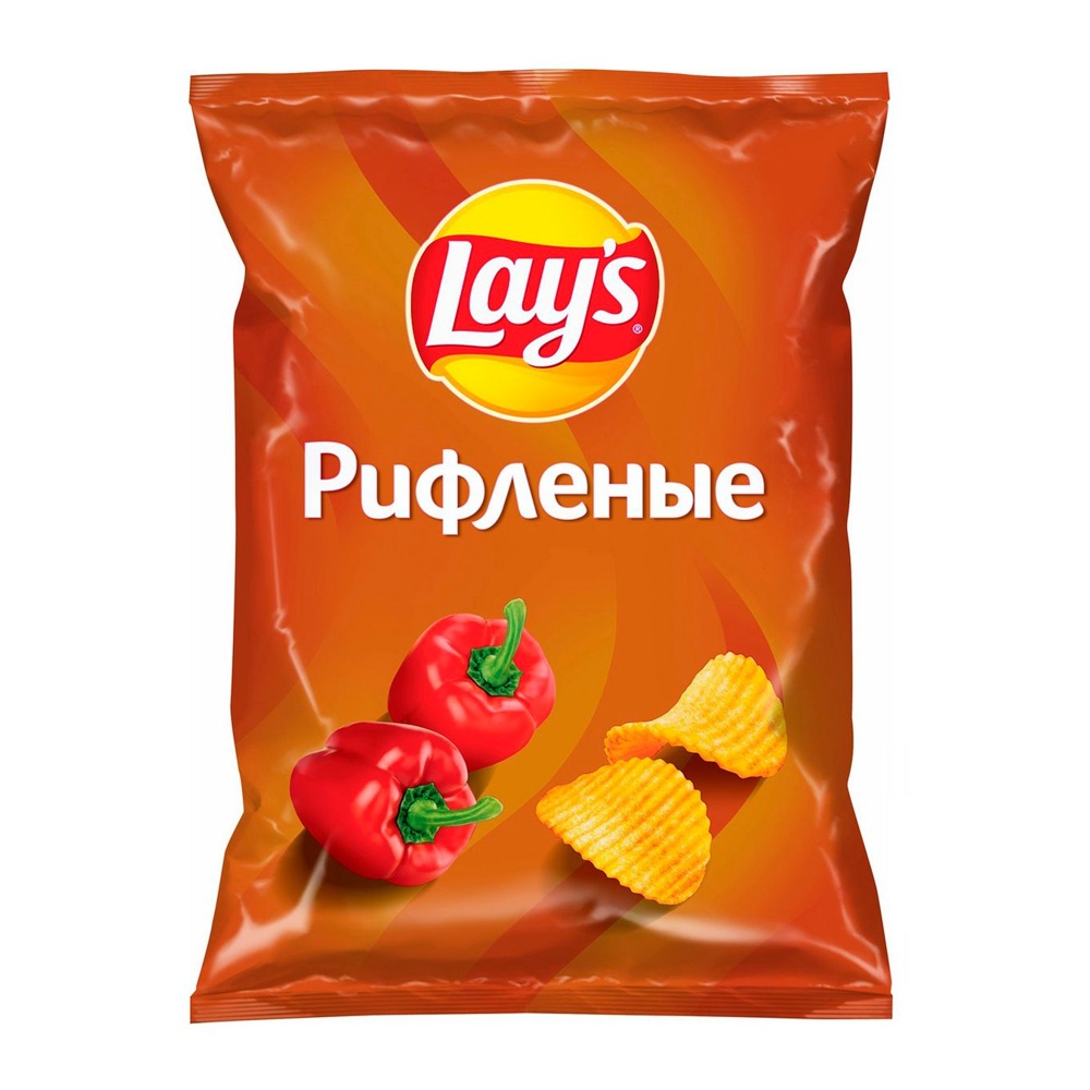 Чипсы Лейз Рифленые 140г Паприка; 19