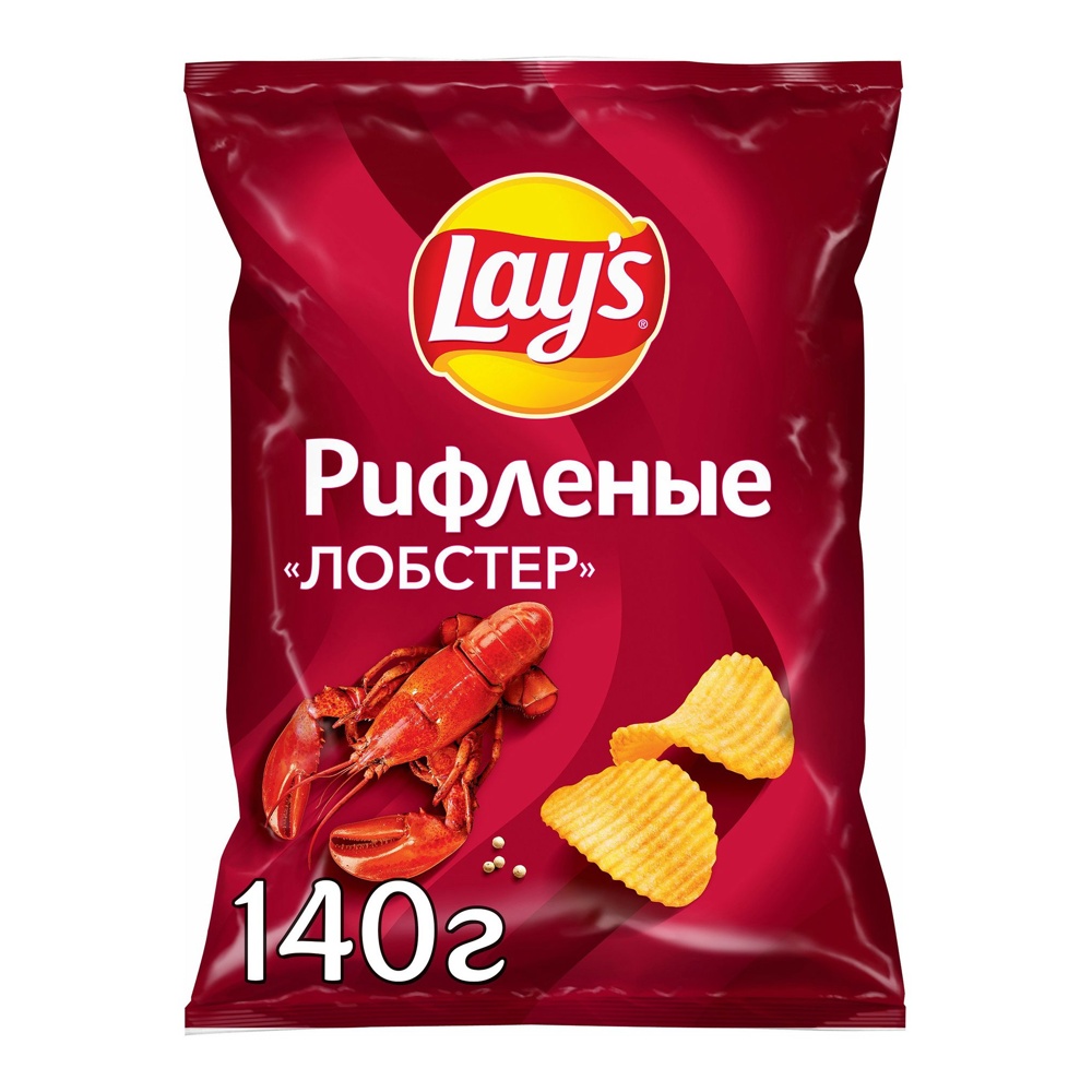Чипсы Лейз Рифленые 140г Лобстер; 19