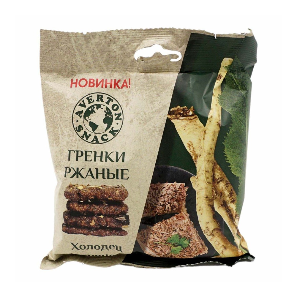 Гренки Эвертон ржаные 100г Холодец с хреном; 30