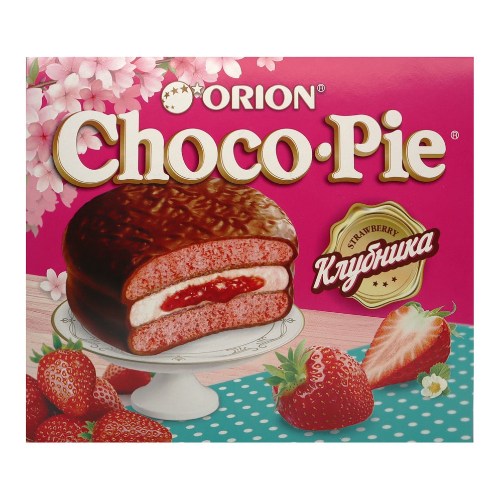 Печенье Орион Чоко Пай Клубника 30г*12; 8