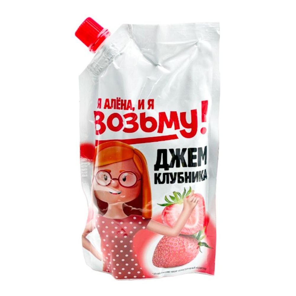 Джем Возьму! Клубника 300г дой-пак с дозатором