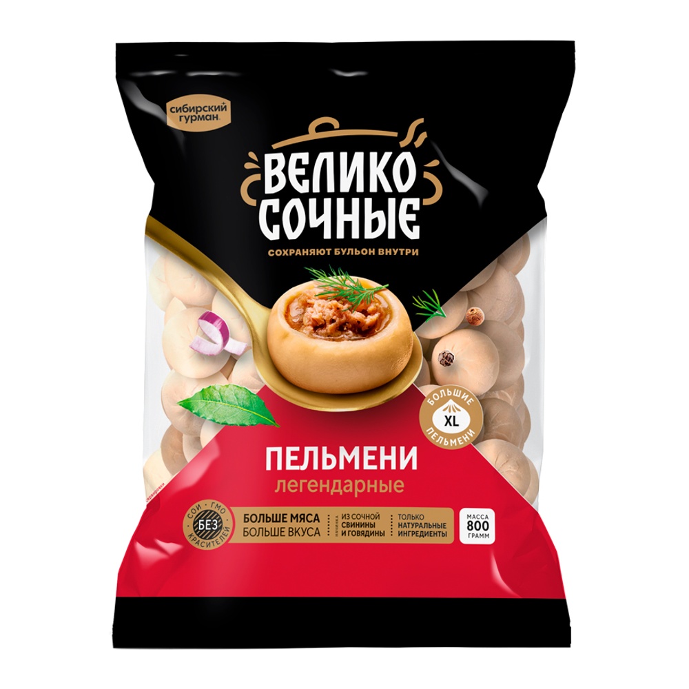 Пельмени Сибирский Гурман Великосочные с/м 800г