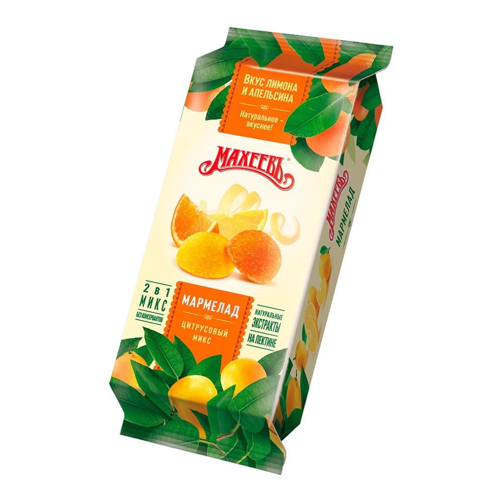 Мармелад Махеевъ желейный Цитрусовый микс 250г