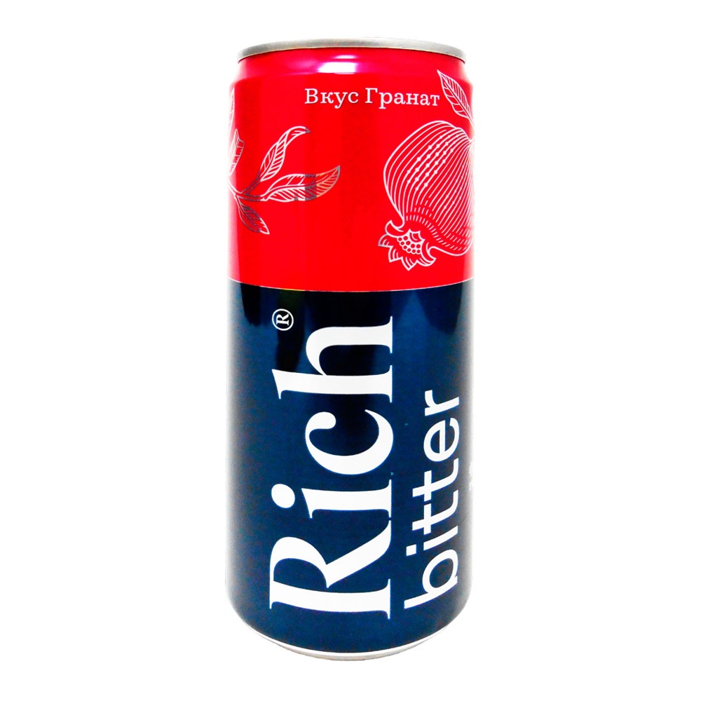 Напиток газир Рич Биттер Гранат 0,33л ж/б; 12
