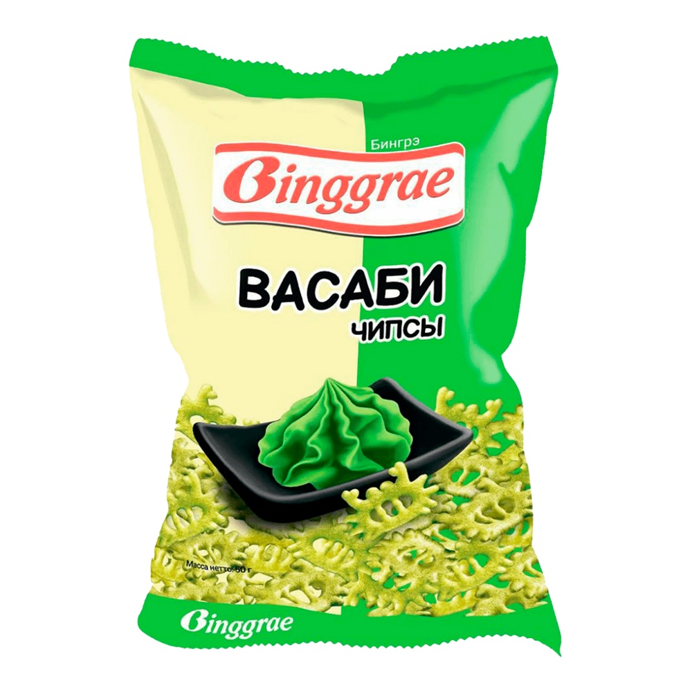 Чипсы Бингрэ 40г Васаби