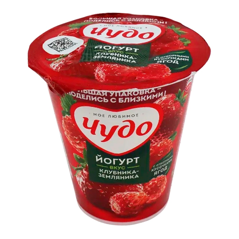 Йогурт Чудо 2% 290г клубника-земляника; 8