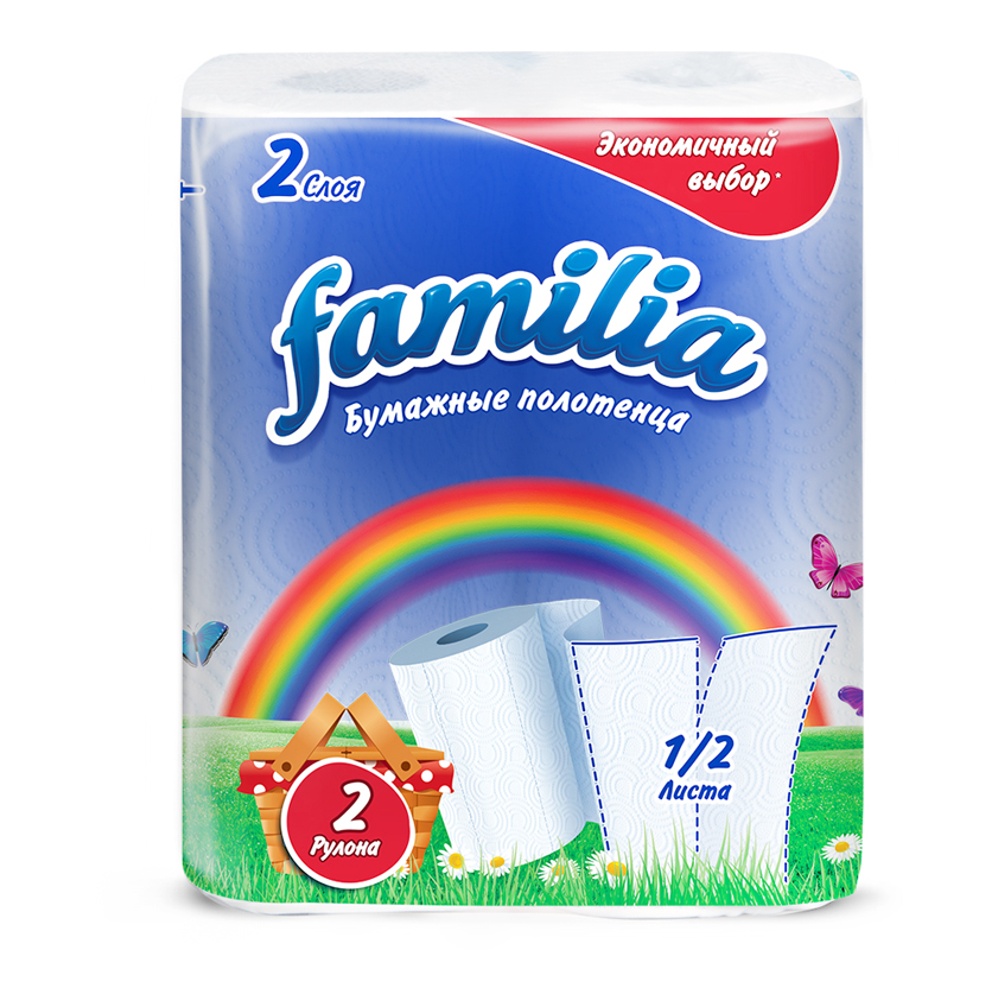 Полотенца бумажные Фамилия Классик 2сл 2шт