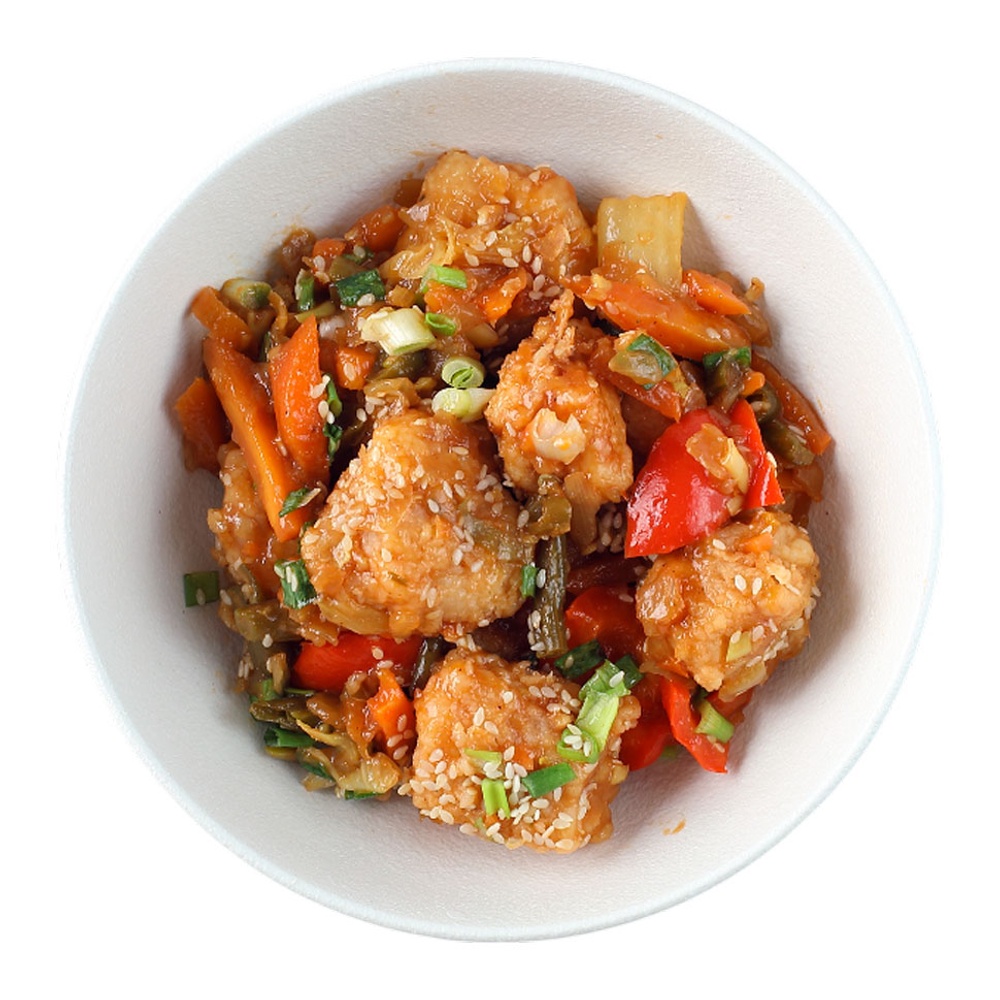 Цыпленок с овощами барбекю 200г Командор