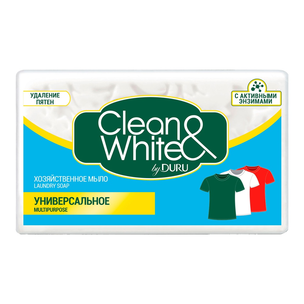 Мыло хозяйственное Дуру Клин&Вайт Универсальное 120г