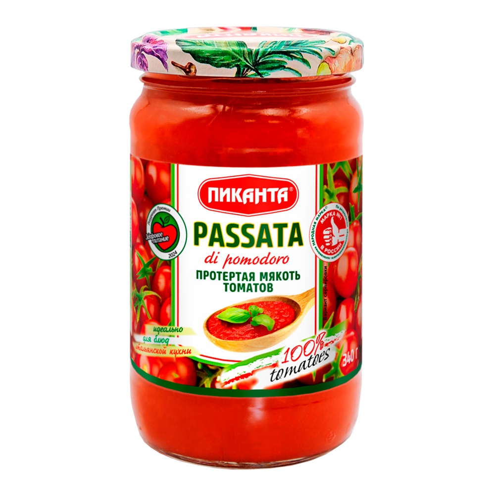 Мякоть томатов протертая Пиканта Пассата 340г ст/б