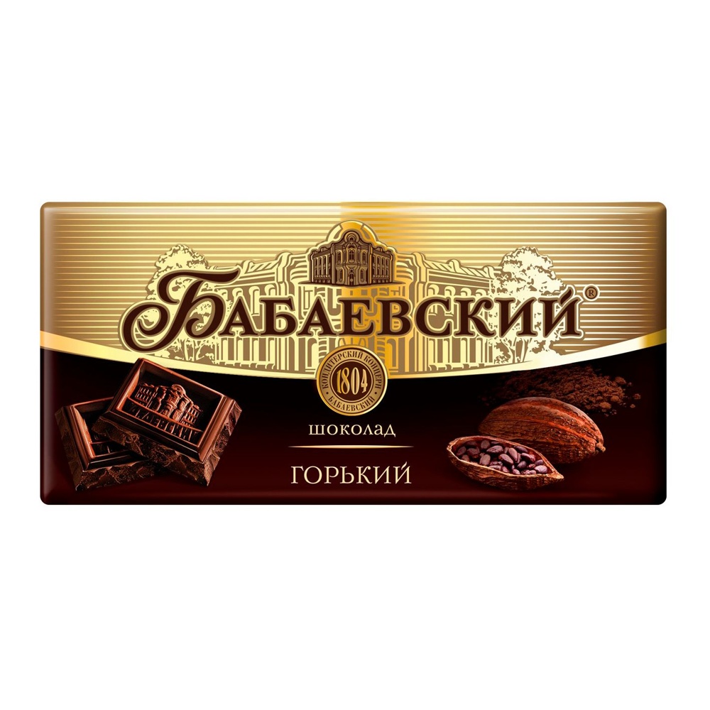 Шоколад Бабаевский горький 90г; 72
