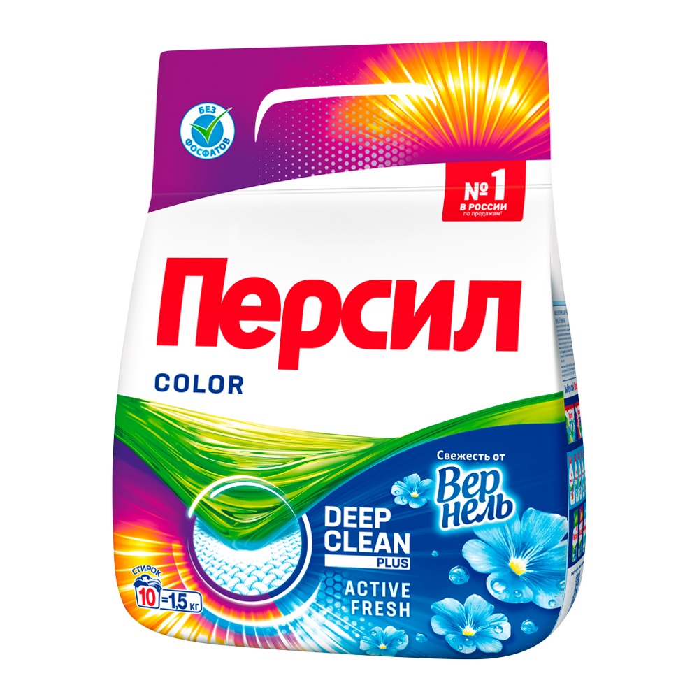 Порошок стир Персил Автомат 1,5кг Колор Свежесть Вернеля