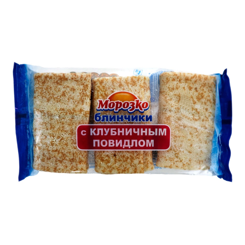 Блинчики Морозко с клубничным повидлом с/м 210г (3шт)