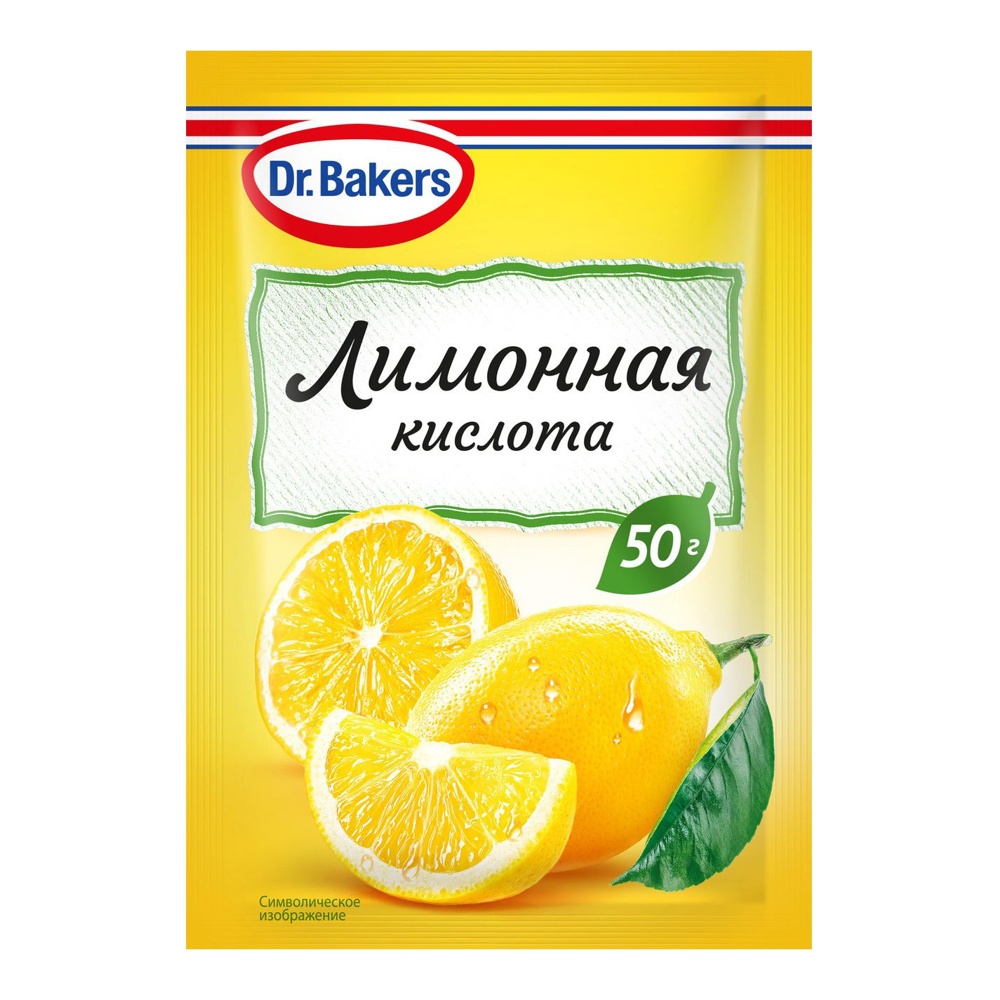 Лимонная кислота Д-р Бейкерс 50г; 30