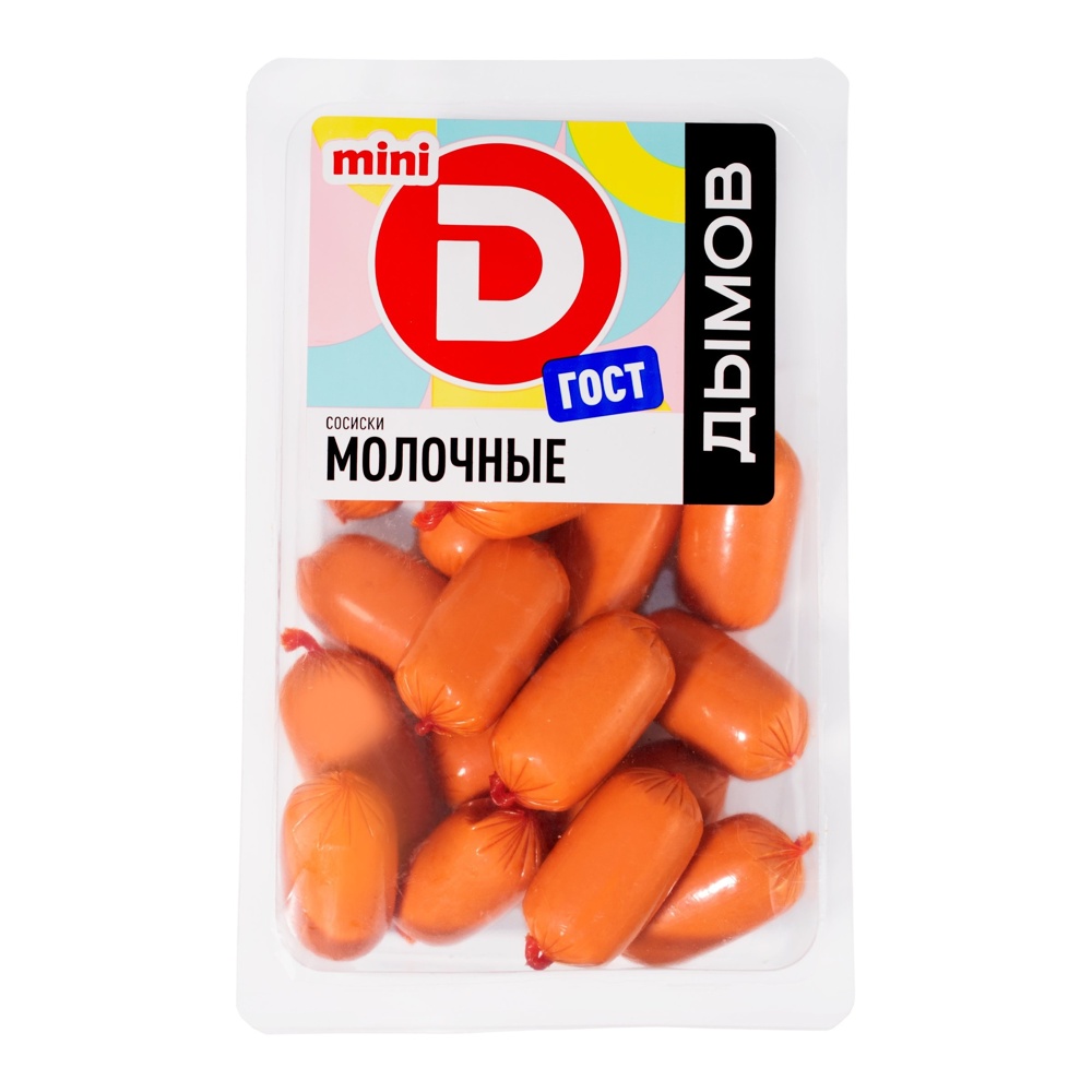 Сосиски Дымов Молочные мини 350г в з/с
