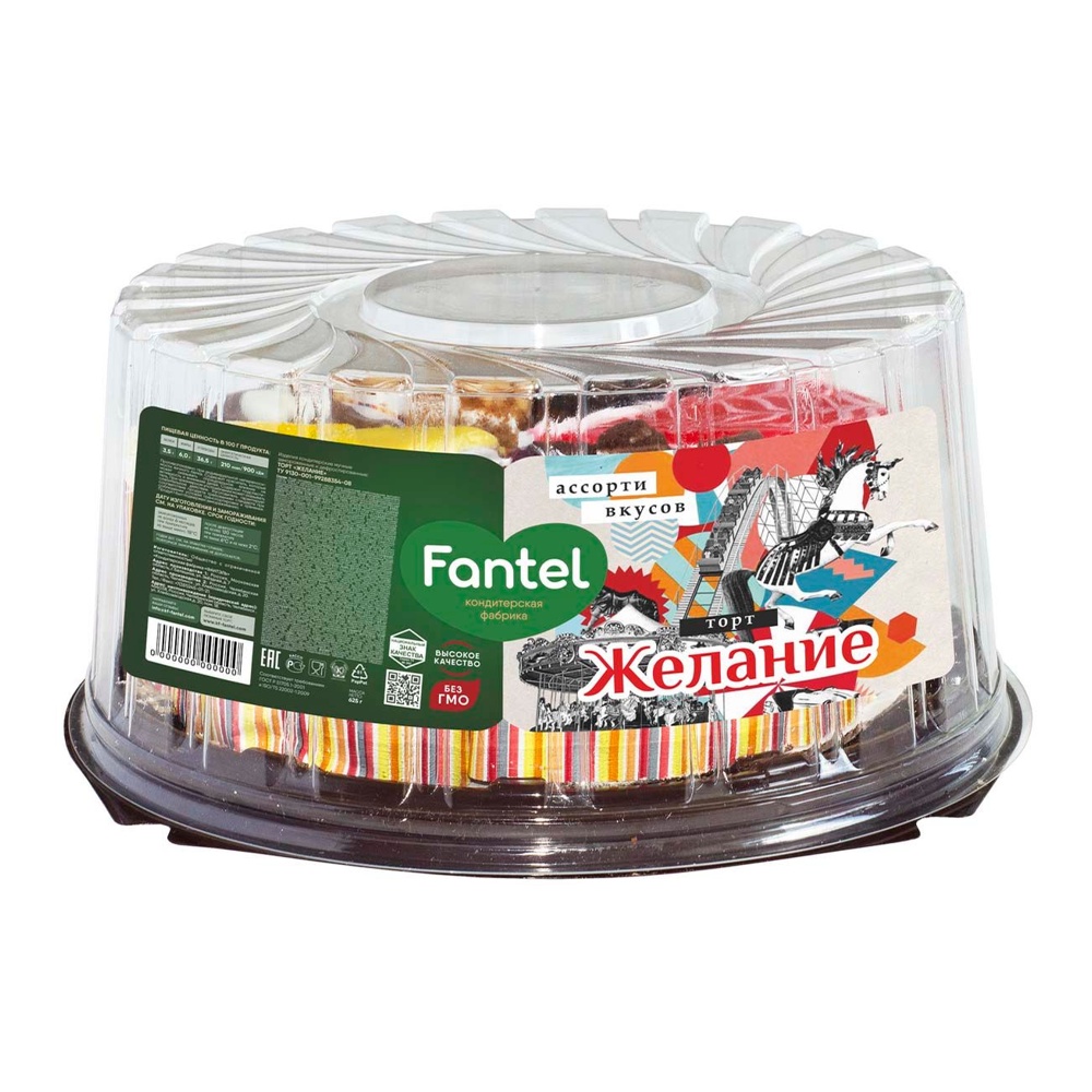 Торт Фантэль Желание Ассорти вкусов 625г