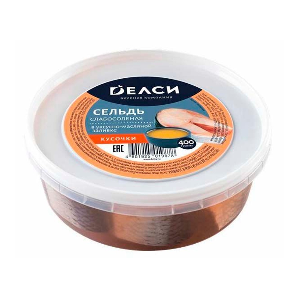 Сельдь Делси с/с кусочки в уксусно-масляной заливке 400г пл/б; 4