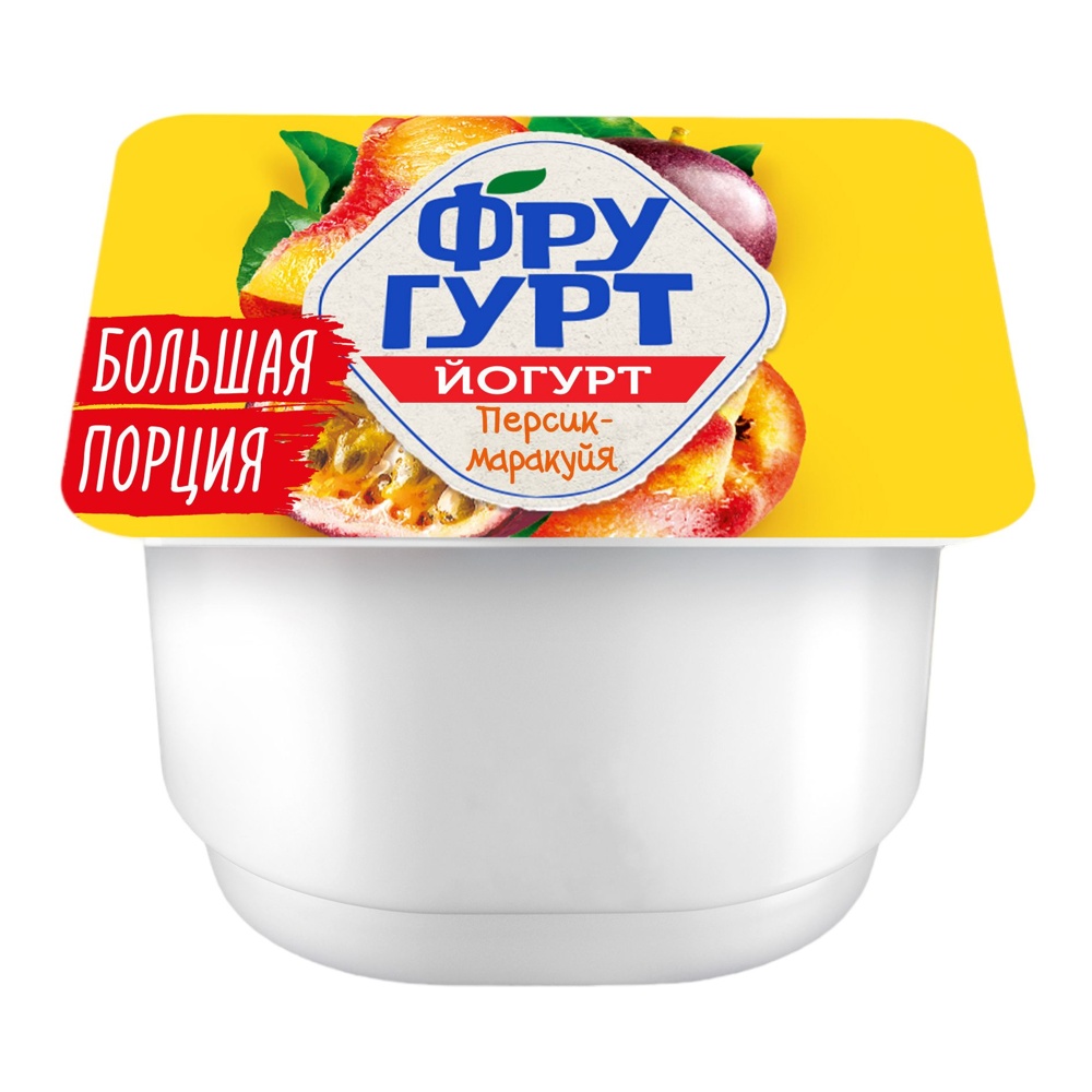 Йогурт Фругурт фруктовый 2% 240г персик-маракуйя; 12