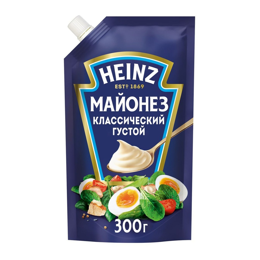 Майонез Хайнц Классический 67% 300г дой-пак с дозатором
