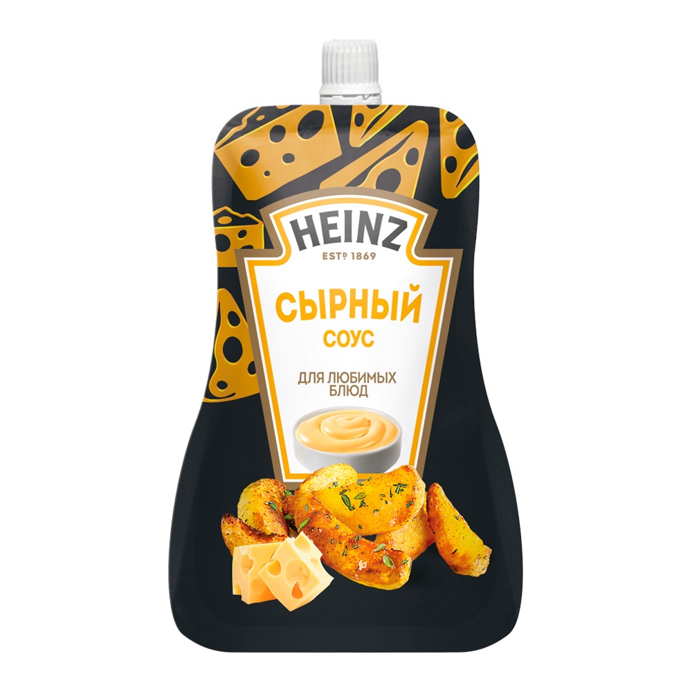 Соус Хайнц Сырный 200г дой-пак с дозатором