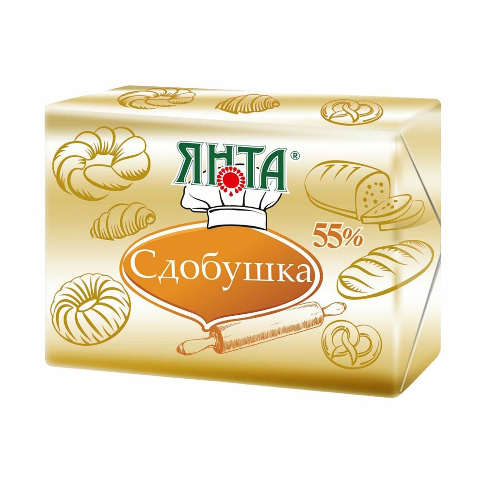 Маргарин Янта Сдобушка 55% 180г фольга