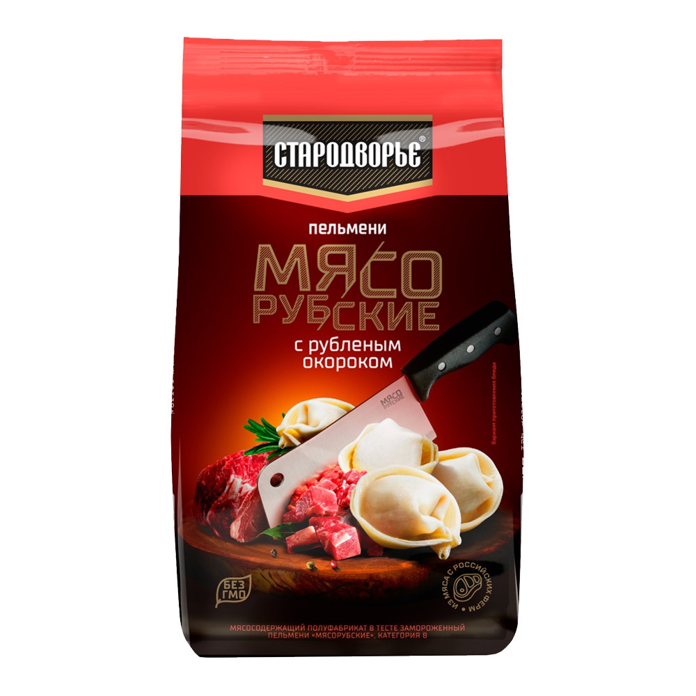 Пельмени Стародворье Мясорубские с рубленым окороком с/м 700г