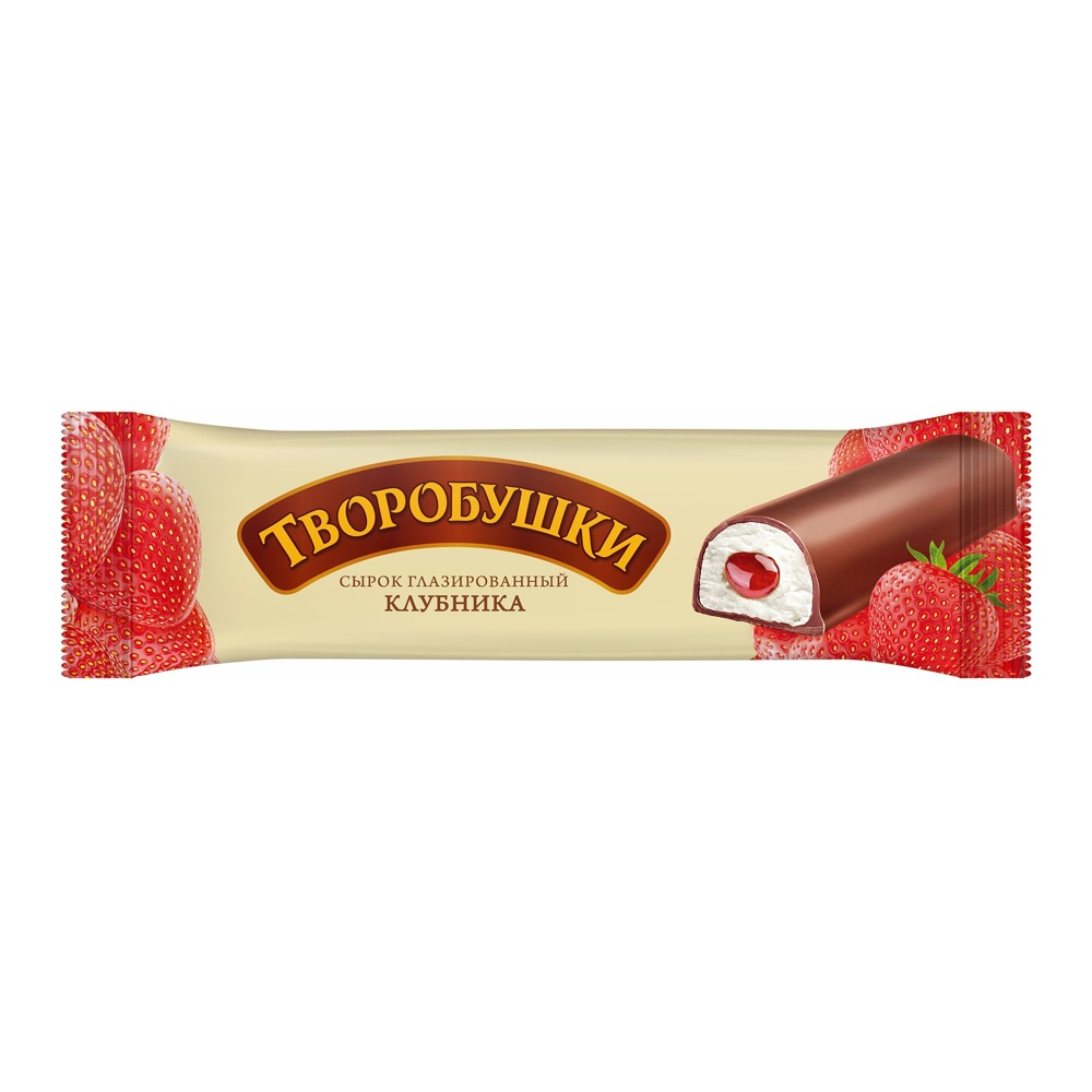 Сырок творожный глазир Творобушки 20% 40г клубника; 18