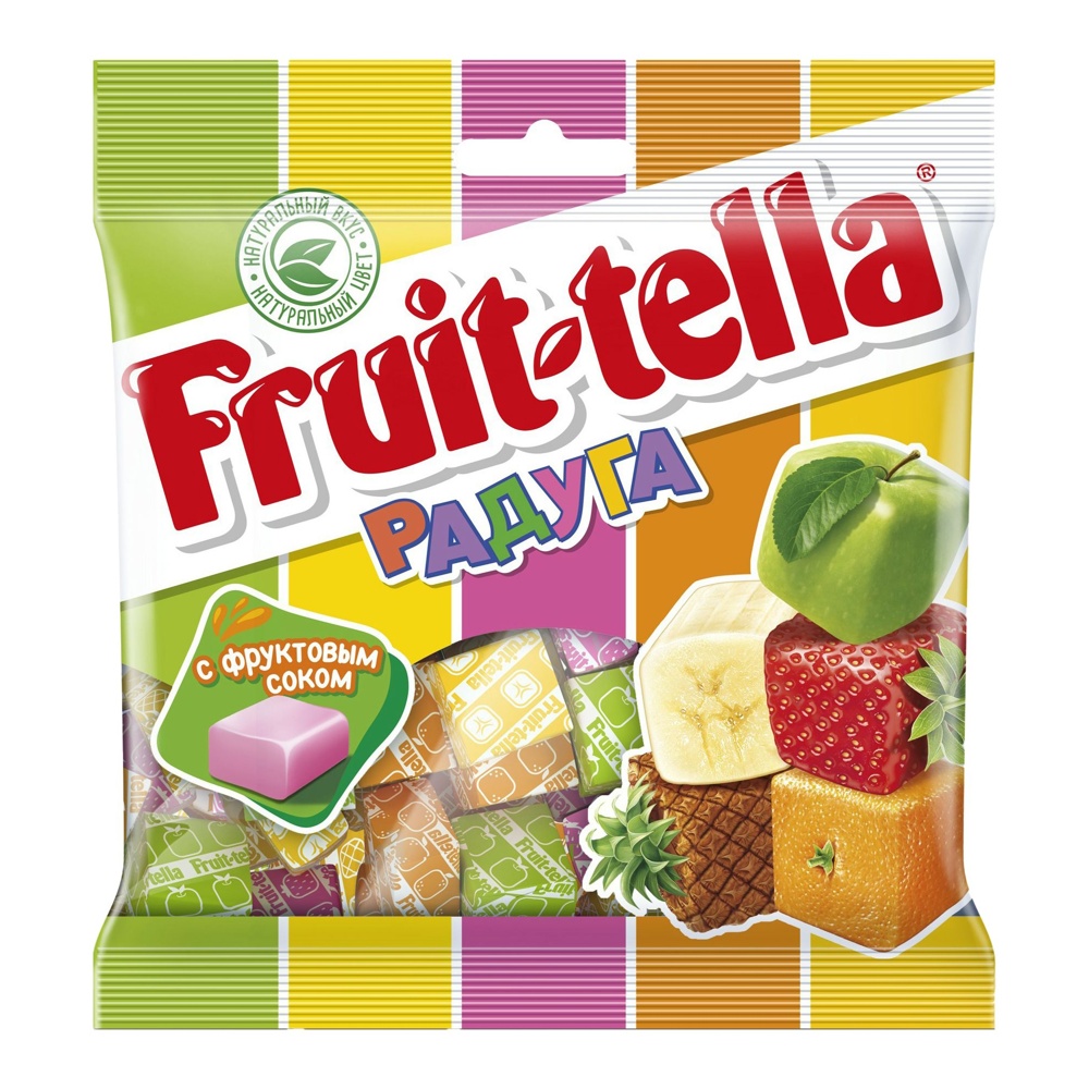 Конфеты жевательные Фрут-телла Радуга 70г; 24