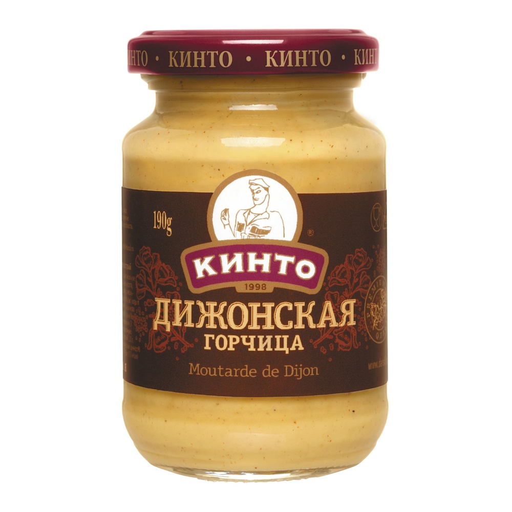 Горчица Кинто Дижонская 170мл ст/б; 12